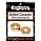 5x11x4mm Ceramic + Stainless Brushless Motor Bearings Kit (2 Pcs)