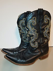 Men's Potrero Leather Pointed Toe Cowboy Boots Size 7 US / 26 Mexico