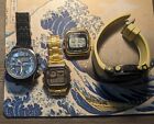 Lot of 4 Digital Wristwatches Timex Skmei Synoke Panars