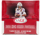 New Listing2024 Sage High Series Football Hobby Box - 16 AUTOS
