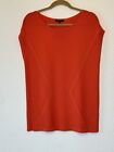 Lafayette 148 New York Womens Sleeveless Lightweight Knit Top Size L Orange