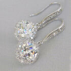 6 Colors Fashion 925 Silver Filled Earring Women Cubic Zircon Wedding Jewelry