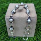 Pearl Gemstone 925 Sterling Silver Bracelet Mother's Day Gift Jewelry H218