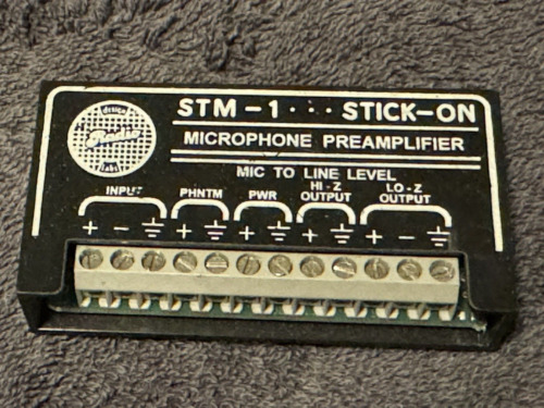 New ListingRDL STM-1 SINGLE CHANNEL MIC MICROPHONE PREAMP STM1
