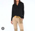 Cabi Ritzy Top Style 4565 Black Size Small Fall 2023 NWT