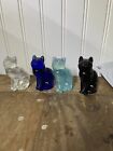 Lot Of 4, Mosser Glass Ohio Kittens Cats Kitty Figure Figurines Rare