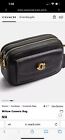 COACH Willow Camera Bag Crossbody in Black Leather With Gold Hardware