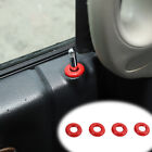 4x Car Door Lock Pin Ring Cover Trim Decoration For Dodge RAM 1500 2010-2020 Red (For: Ram)