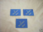 Wunder Bar Gun Stickers Set of 3 Blue & Silver 1 x 3/4