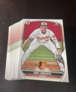 Lot Of (50) 2023 Bowman Draft Mac Horvath Paper 1st
