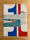 1977 Original Print Ad Hydra Sports Vee-Hull Boat World Champion