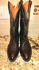 EUC Unbranded Black Calfskin Leather Cowboy Boots- US Size 13 D (Mens)