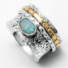 Opal Gemstone 925 Sterling Silver Ring Mother's Day Jewelry All Size AM-481