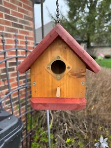 “Simply” Bird House (Maple Grove) Cedar wood Outdoor Handmade.