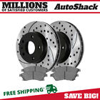 Front Drilled Slotted Brake Rotors Black & Pads for Chevy Sonic Cruze Limited