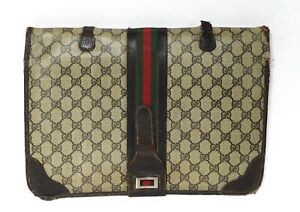 Gucci Vintage Bi-Fold Portfolio Briefcase