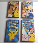 Pokemon VHS Tapes Videos 1997 Pioneer Lot of 4