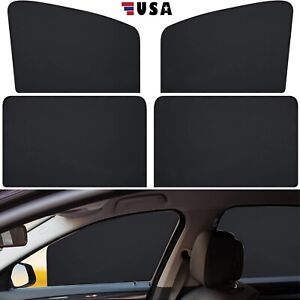 4× Magnetic Car Side Front Rear Window Sun Shade Curtains Cover UV Shield USA (For: 2022 Kia Rio S Sedan 4-Door 1.6L)