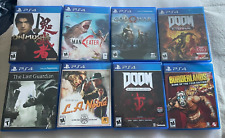 New ListingPS4 8-game lot/bundle used game lot for Playstation 4 - Doom, God of War +more!