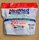 NeilMed Sinus Rinse All Natural Sinus Relief Premixed Packets 250 Ct - New