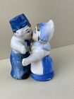 Vintage unbranded kissing dutch boy and girl salt and pepper shakers