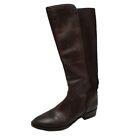 Ann Taylor Loft Womens 7.5 Brown Leather Knee High Boots Pull On