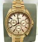 Fossil New  BQ3316 Janice Multifunction Rose Gold Stainless Steel Watch NWT $149