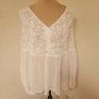 Torrid White Chiffon and Lace top Size 3 New with tags