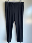 CHICO'S Lindy Side Zip Black Pintuck Ponte Pants Size 2.5 = US Size 14 ~ EUC