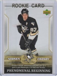 New ListingSIDNEY CROSBY ROOKIE CARD 2005 PENGUINS RC Pittsburgh Hockey Upper deck HOT LE!