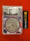 2021 $1 AMERICAN SILVER EAGLE ANACS MS70 TYPE 2