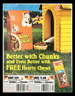 1987 Purina Kibbles and Chunks Dog Food Circular Coupon Advertisement