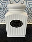 THL Farmhouse Treats Canister Jar Lace Lattice Top Classic French Chic Home