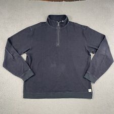 Linksoul Mens XL 1/4 Zip Double Knit Pullover Sweatshirt Dark Gray LS4100