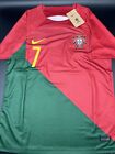 Portugal 2022 Nike Home Jersey L Men’s Red #7 RONALDO Kit Shirt