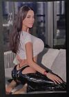 Photo Hot Sexy Beautiful Woman Tight Latex Pants Long Legs 4x6 Picture