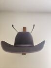 Rodeo King 10X Beaver Quality Cowboy Hat Size 7 5/8 Grey Western Hat USA Made