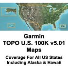 Garmin TOPO U.S. 100K Maps v5.01 GPS MicroSD Data Card All US States Topographic