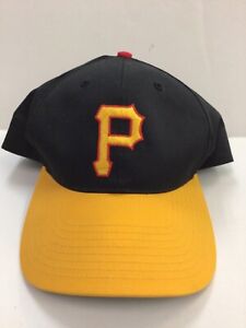 Pittsburgh Pirates Black Gold Hat Men's Cap Adjustable