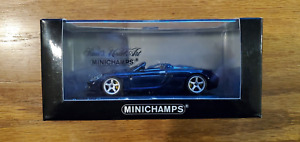 1:43 MINICHAMPS Porsche Carrera GT 2000 Blue Metallic w Free ship!
