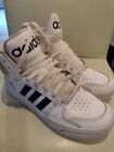 Adidas Entrap High Top White w/Black Stripes/Gold Shoes Sneakers Size: 10.5 Mens