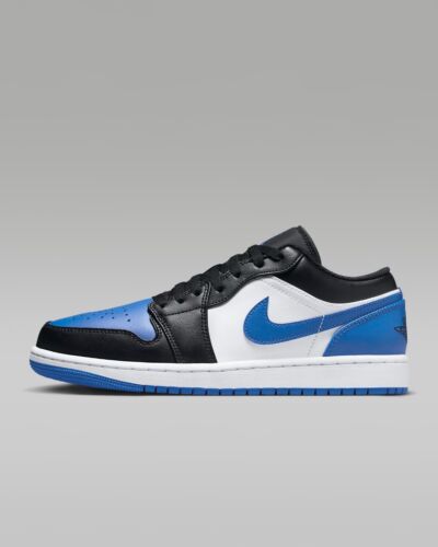 New Nike Air Jordan 1 Low Shoes Sneakers - White/ Royal Blue (553558-140)