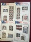 US Christmas Issues Collection of 66 Blocks of 4 1968-1991 See Scans