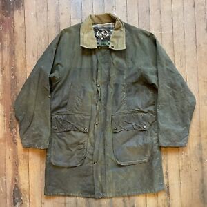 Vintage 1990’s Monsoon Country Covers Waxed Jacket Barbour Style Size L