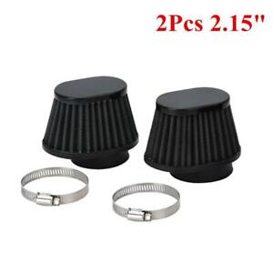 55mm ID Black High Performance Motorcycle Parts Pod Air Filter Cleaner Black X2 (For: Harley-Davidson Breakout)