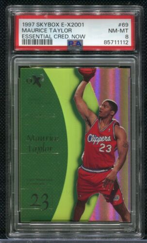 1997-98 Skybox E-X 2001 MAURICE TAYLOR Essential Credentials Now #d 35/69 PSA 8