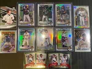 Brewers ROOKIE Lot (12) Parallels Inserts Refractors Color #’d - Chourio NO BASE