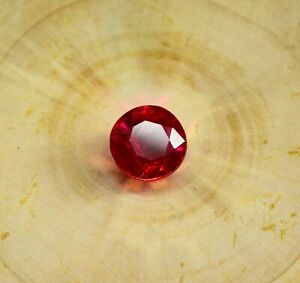 Natural Mozambique CGI Certified Red Ruby Round Cut 6.48 Carat Loose Gemstones