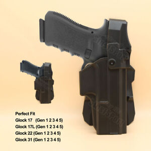 Police Duty Holster For Glock 17 17L 22 31 Gen1-5 g22 G17 G31 9mm 40 sw Level 3