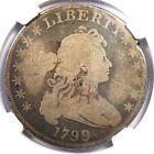 1799 Draped Bust Silver Dollar $1 Coin - Certified NGC Good Detail - Rare!